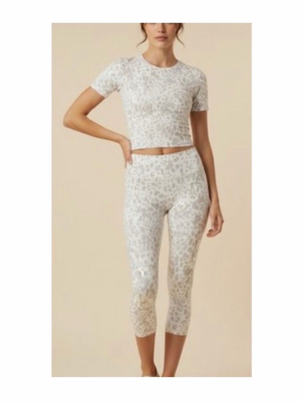 Lululemon Align cheetah camo antique white. NWOT